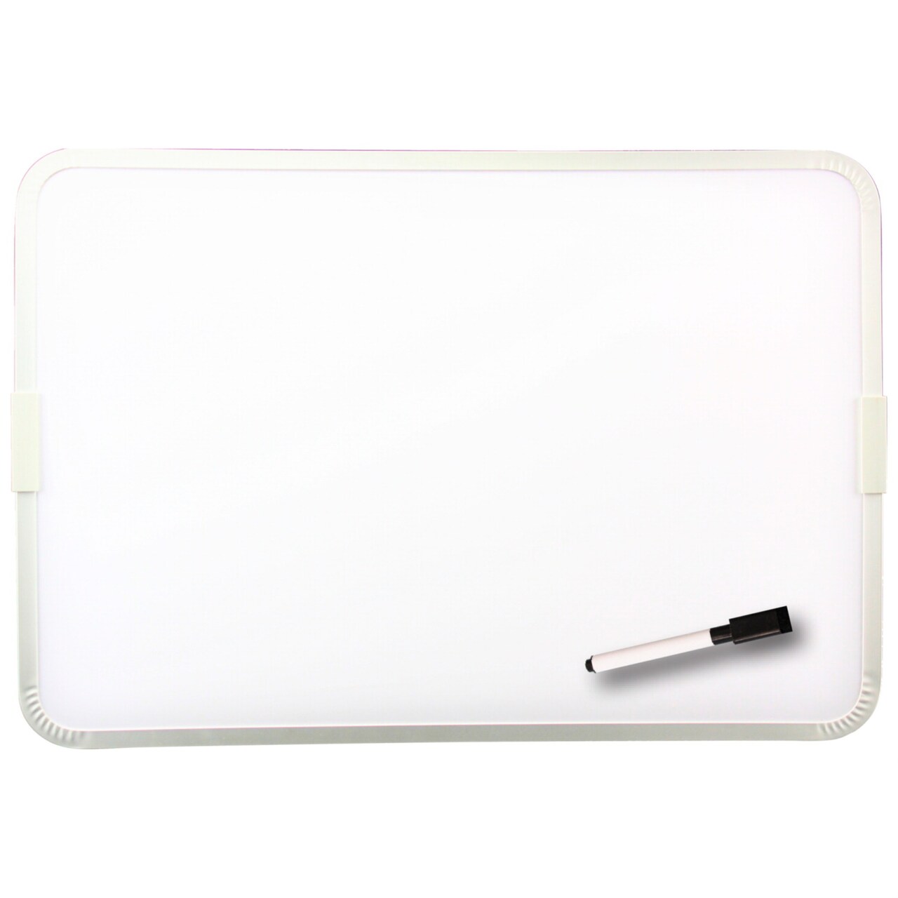 Flipside 2-Sided Magnetic Dry Erase Board with Marker, 12 x 17-1/2 Inches, White